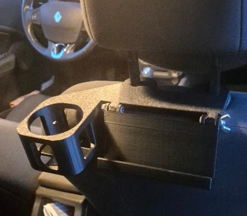 Renault Megane Rear Phone and Cup Holder - Finished